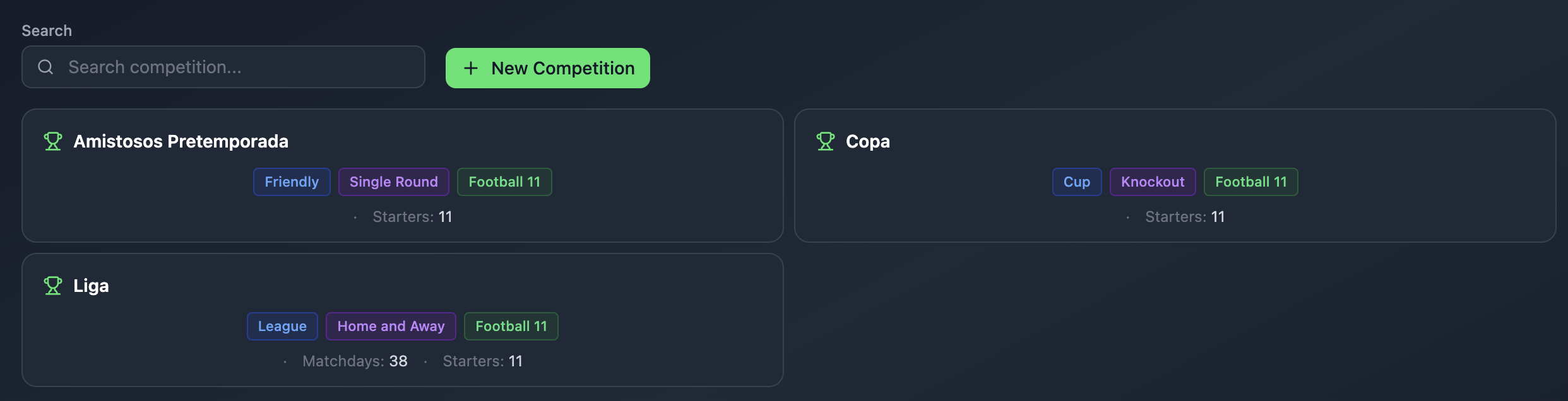 Team Competitions