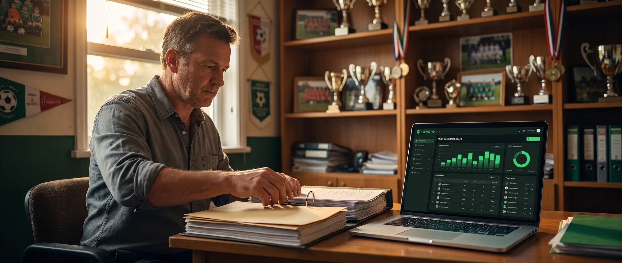Grassroots soccer club managing teams and coaches with NeoTactIQ